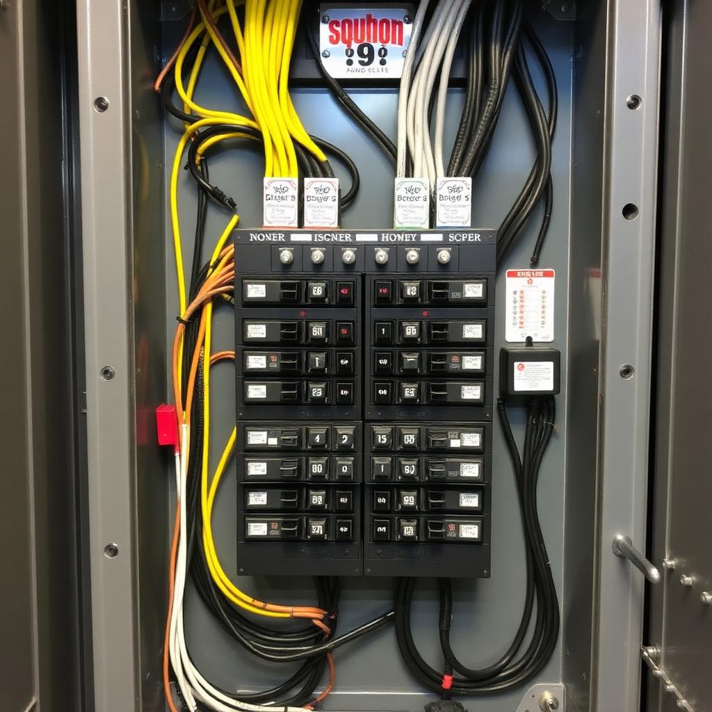 Quadro elétrico organizado